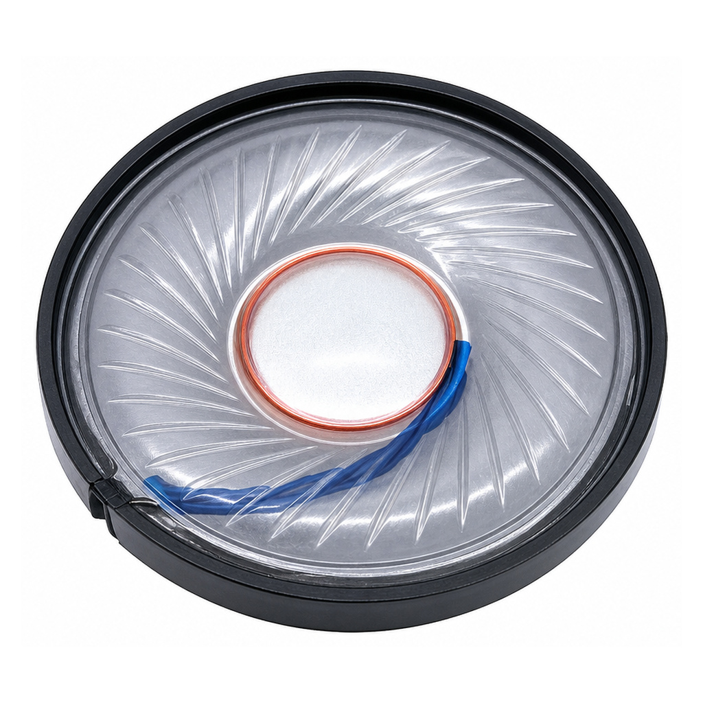 Headphone Driver Unit diameter 40mm (1.57"), height 6.3mm (0.25)", 32Ω 50mW/80mW