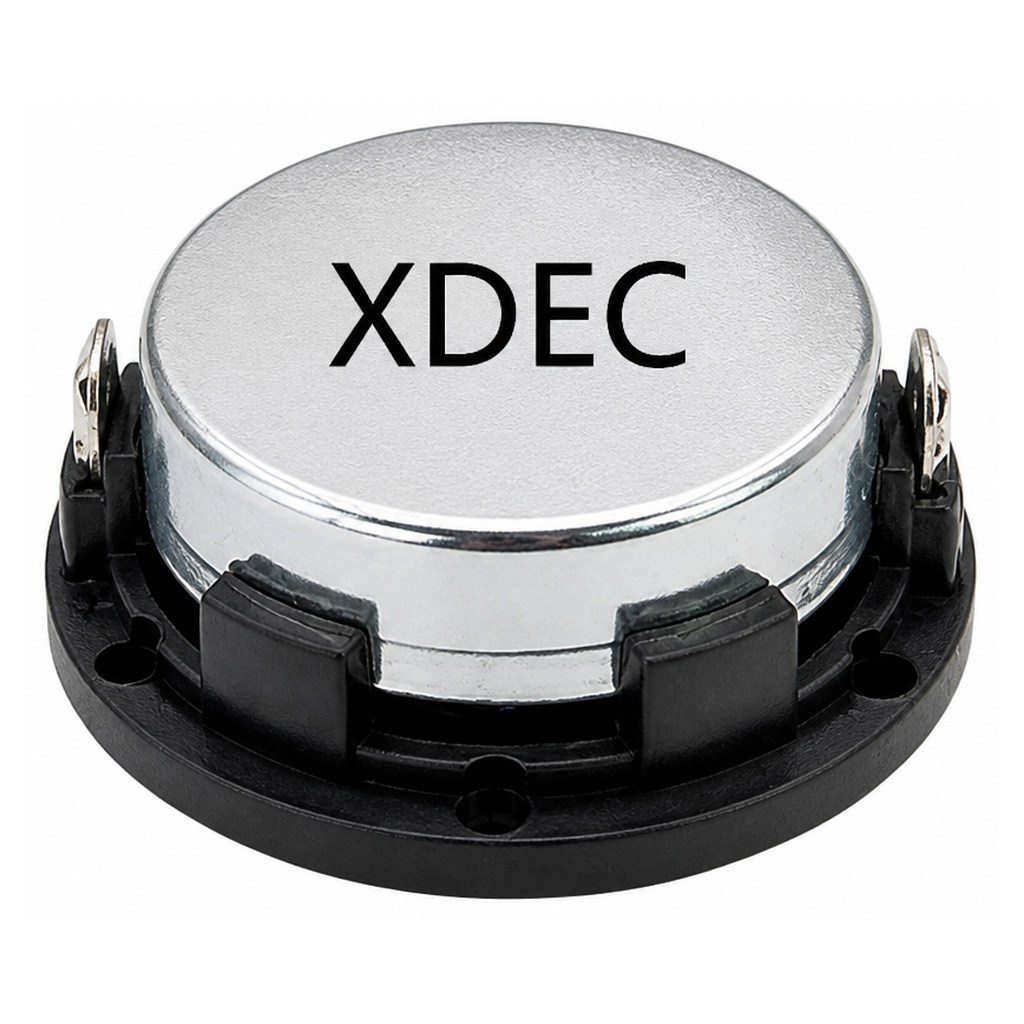 Internal Magnet Speaker Driver diameter 28mm (1.10"), height 10.6mm (0.42)", 8Ω 2W/3W - Back View (XDEC Multimedia Speaker Driver)