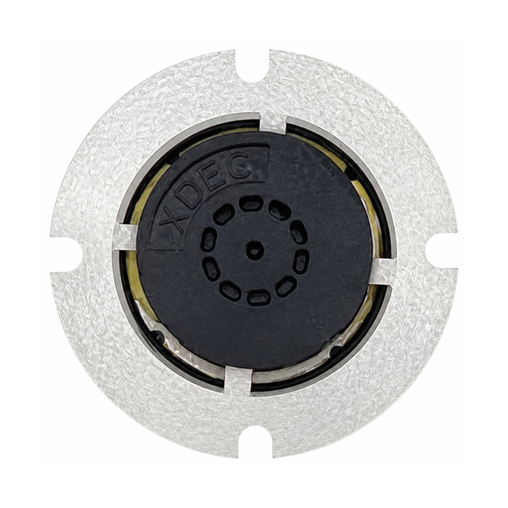 Vibration Speaker Driver diameter 24mm (0.94"), height 8.8mm (0.35)", 8Ω 1W/1.5W - Back View (XDEC Sound Exciter)